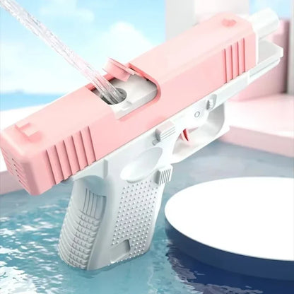 Pistola de agua eléctrica de alta presión – Pistola de agua Super Soaker recargable para juegos de verano al aire libre, piscinas infantiles y actividades acuáticas