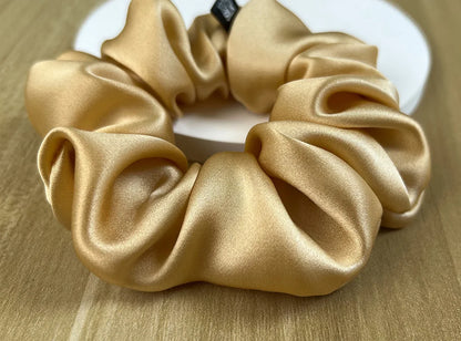 Goma para el pelo 100% seda Mulberry – 19 Momme, elástico grande para mujeres y niñas | Accesorio de lujo de seda para coleta