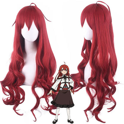 Synthetic Long Cosplay Wig | Anime Party Fashion Warrior Girl Style | Green & Red Heat-Resistant Fiber Wig