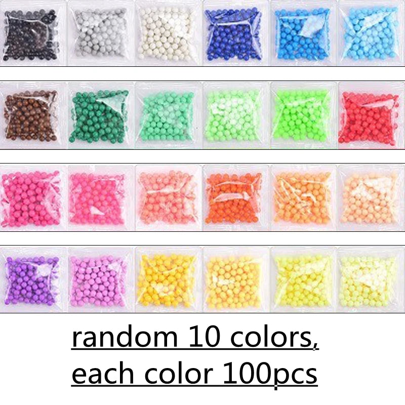Kit de création perles à souder à l'eau 1000 pièces – Ensemble de perles magiques à pulvériser pour les arts, l'artisanat et le jeu créatif des enfants