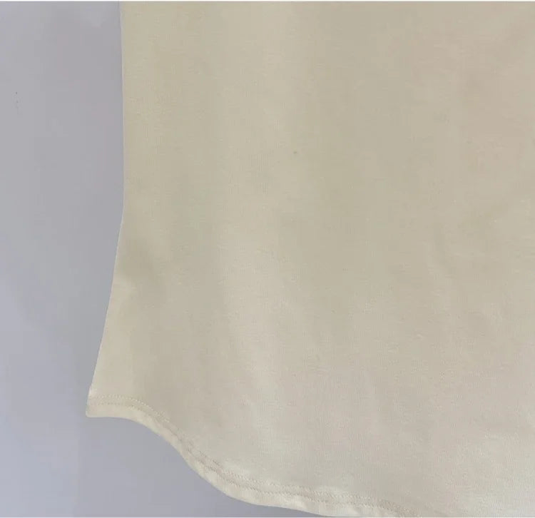 Zjaiss 2026 T-shirt col rond mode été sexy basique uni à manches courtes pour femme style coréen décontracté streetwear