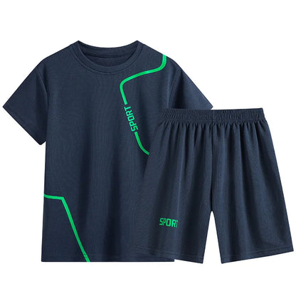 Maillot et short de football pour enfants Ensemble d'entraînement 2 pièces pour garçons
