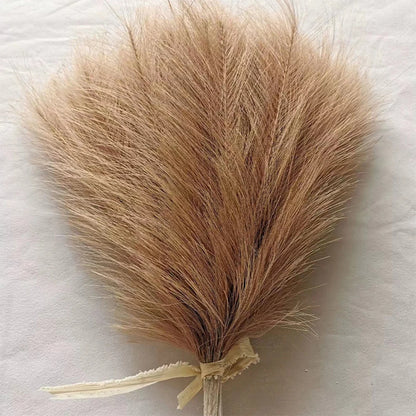 5/10/20pcs Herbe de la Pampa Artificielle – Fleurs de roseau synthétiques moelleuses style bohème pour la décoration de mariage, les arrangements de fête, la décoration intérieure et la conception florale DIY (42cm)