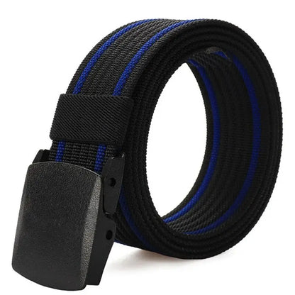 1.5-Inch Tactical Nylon Belt for Men Adjustable Metal-Free Lightweight EDC Belt