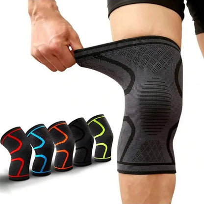 1 manchon de compression élastique pour genou – Genouillère respirante pour le basketball, la course, le cyclisme et l'entraînement sportif