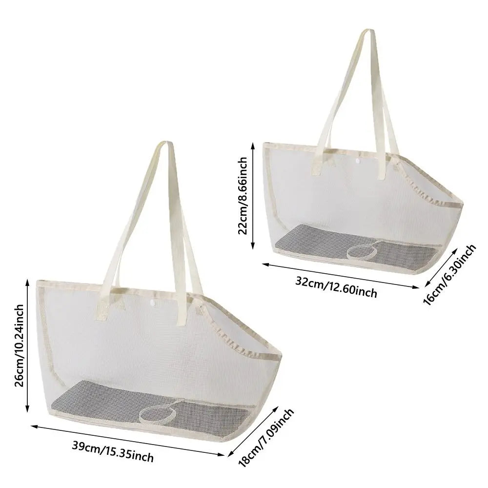 Portable Mesh Pet Carrier Bag Breathable Foldable Shoulder Crossbody Tote for Cats & Small Dogs Summer Travel