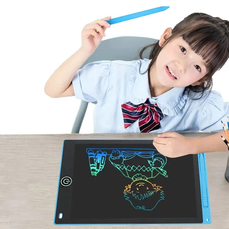 Tablette d'écriture LCD pour enfants – Planche à dessin électronique réutilisable 6,5/8,5/10/12 pouces, Pad d'apprentissage de protection des yeux avec fonction de verrouillage et d'effacement, cadeau éducatif pour enfants