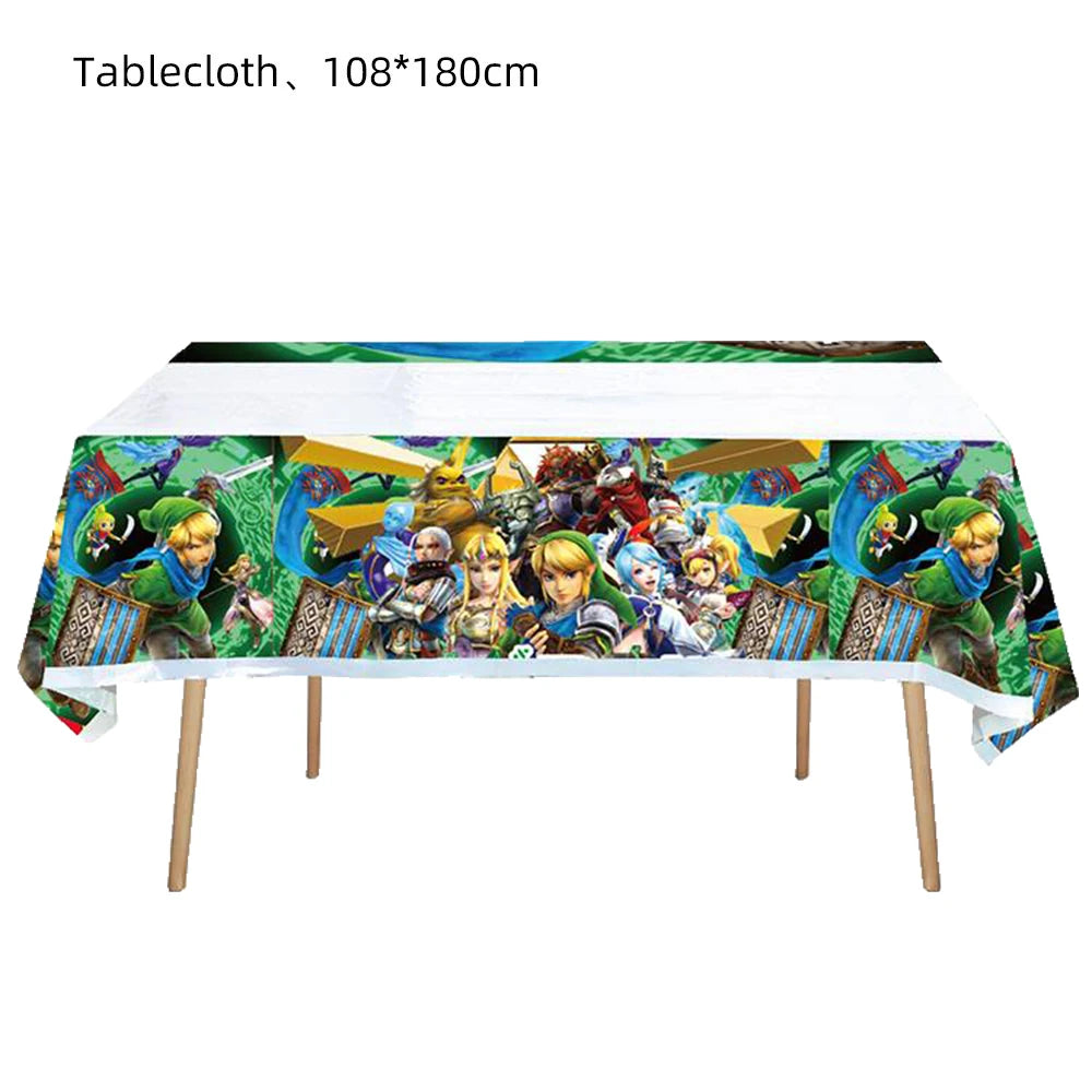 The Legend of Zelda Birthday Party Decorations Disposable Tableware Set – Cups, Plates & Napkins for Kids Birthday Party Supplies & Baby Shower Toys