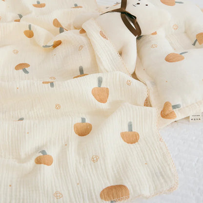 Summer Baby Muslin Blanket – Soft Newborn Swaddle Wrap Receiving Blanket for Infant Crib & Sleeping