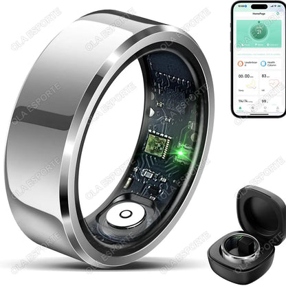 R11C 2026 Smart Ring – Blood Pressure, Heart Rate & Sleep Monitoring, IP68 & 5ATM Waterproof Multi-Sport Ring for Men & Women