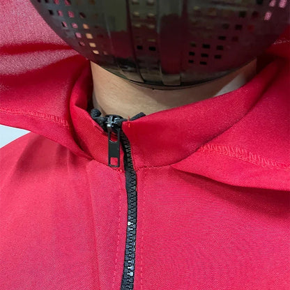 Hot Halloween Anime Cosplay Costume – Red Sportswear Squid Game Inspired Set with Mask & Accessories for Party Performance & Holiday Gift