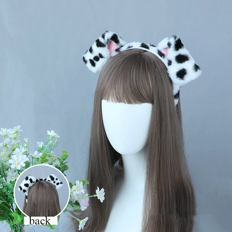 Cute Plush Deer Antler Headband for Women – Christmas Cosplay Lolita Hair Hoop Party Accessory