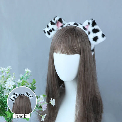 Cute Plush Deer Antler Headband for Women – Christmas Cosplay Lolita Hair Hoop Party Accessory