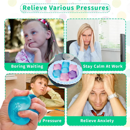 Trending Nee Doh Jellyfish & Cube Squish Toy – Soft Jelly Squeeze Stress Relief Fidget Toy, Sensory NeeDoh for Kids & Adults
