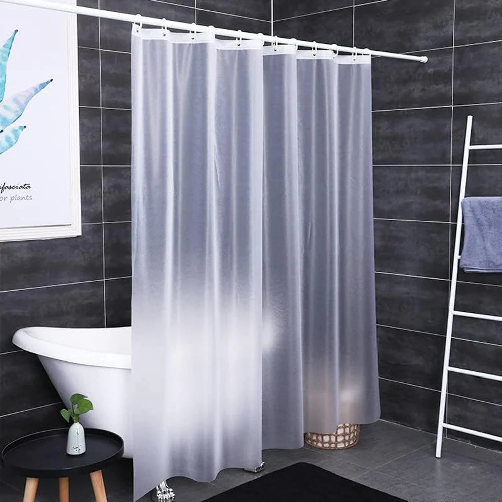 Doublure de rideau de douche imperméable en PEVA – Rideau de bain translucide à grain de soie pour salle de bain