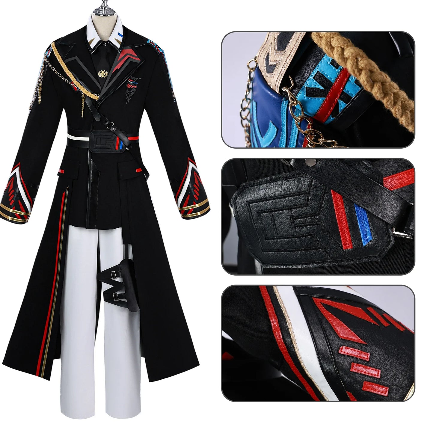 Love and Deepspace Caleb Inspired Cosplay Costume – Farspace Colonel Female Uniform Outfit for Women Halloween, Carnival & Party Roleplay