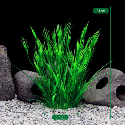 Artificial Aquarium Plants – Plastic Aquatic Underwater Plants for Fish Tank Decoration, Aquascaping & Aquarium Accessories