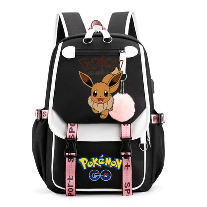 Sac à dos pour enfants grande capacité inspiré des animes | Cartable pour garçons et filles avec compartiment pour ordinateur portable