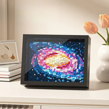 3D Diamond Building Block Art Set with Display Box – Van Gogh Sunflowers, The Starry Night & Great Wave Inspired Model, Kids' Gift
