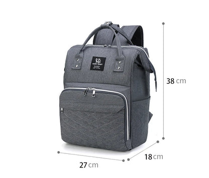 Large Capacity Baby Diaper Backpack with Stroller Hanging Bag & Changing Mat – Waterproof Maternity Nursing Bag for Moms