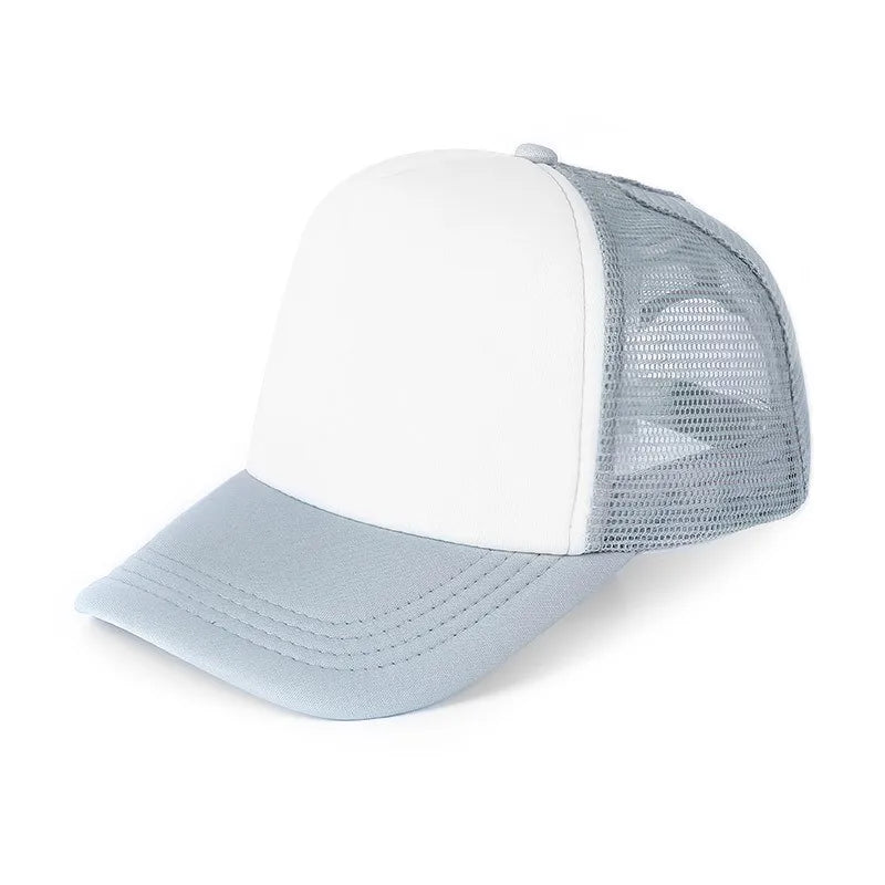 Gorra Trucker de Malla de 5 Paneles con Logotipo Personalizado – Gorra de Béisbol Ajustable para Hombres y Mujeres, Equipos Deportivos y Uso al Aire Libre en Verano