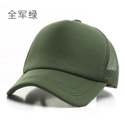 Gorra Trucker de Malla de 5 Paneles con Logotipo Personalizado – Gorra de Béisbol Ajustable para Hombres y Mujeres, Equipos Deportivos y Uso al Aire Libre en Verano
