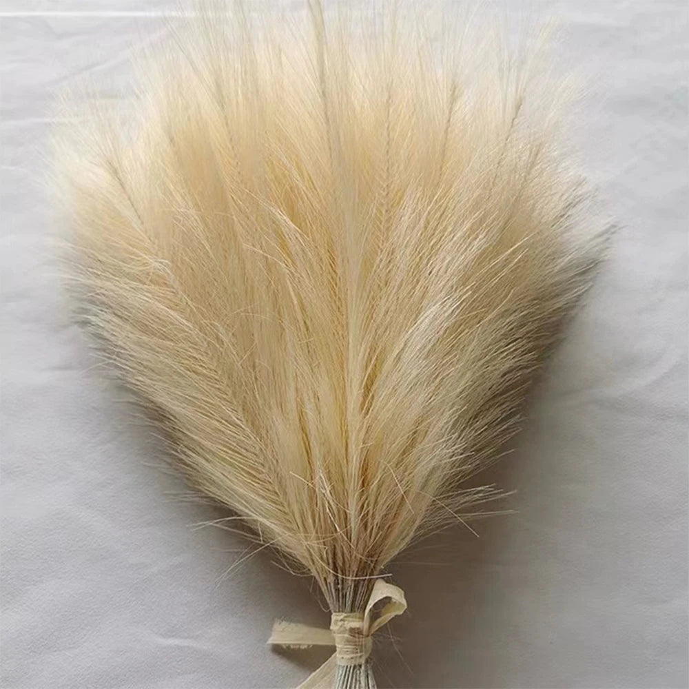5/10/20pcs Herbe de la Pampa Artificielle – Fleurs de roseau synthétiques moelleuses style bohème pour la décoration de mariage, les arrangements de fête, la décoration intérieure et la conception florale DIY (42cm)