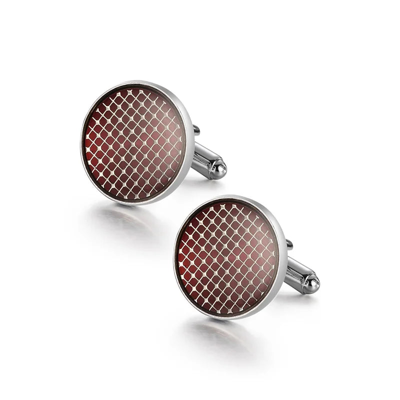 Luxury Copper Cufflinks for Men – Round & Square Shirt Cuff Links for Wedding, Business & Formal Wear | Men's Fashion Accessories Gift
