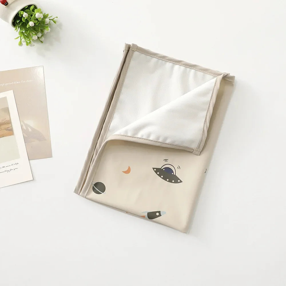 Matelas à langer imperméable réutilisable – Housse de matelas à langer portable pliable pour nouveau-nés, voyages et jeux