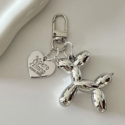 Cute Acrylic Balloon Dog Keychain – Cartoon Y2K Bag Pendant for Women & Couples, Car Key Chain, Jewelry Gift & Decorative Accessory