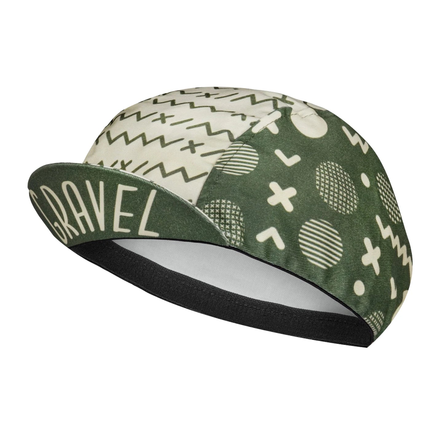 SweetMatt Retro Cycling Cap – Cartoon Beer, Coffee & Ice Cream Print Quick-Dry Polyester Sports Hat for Summer Bike Riding