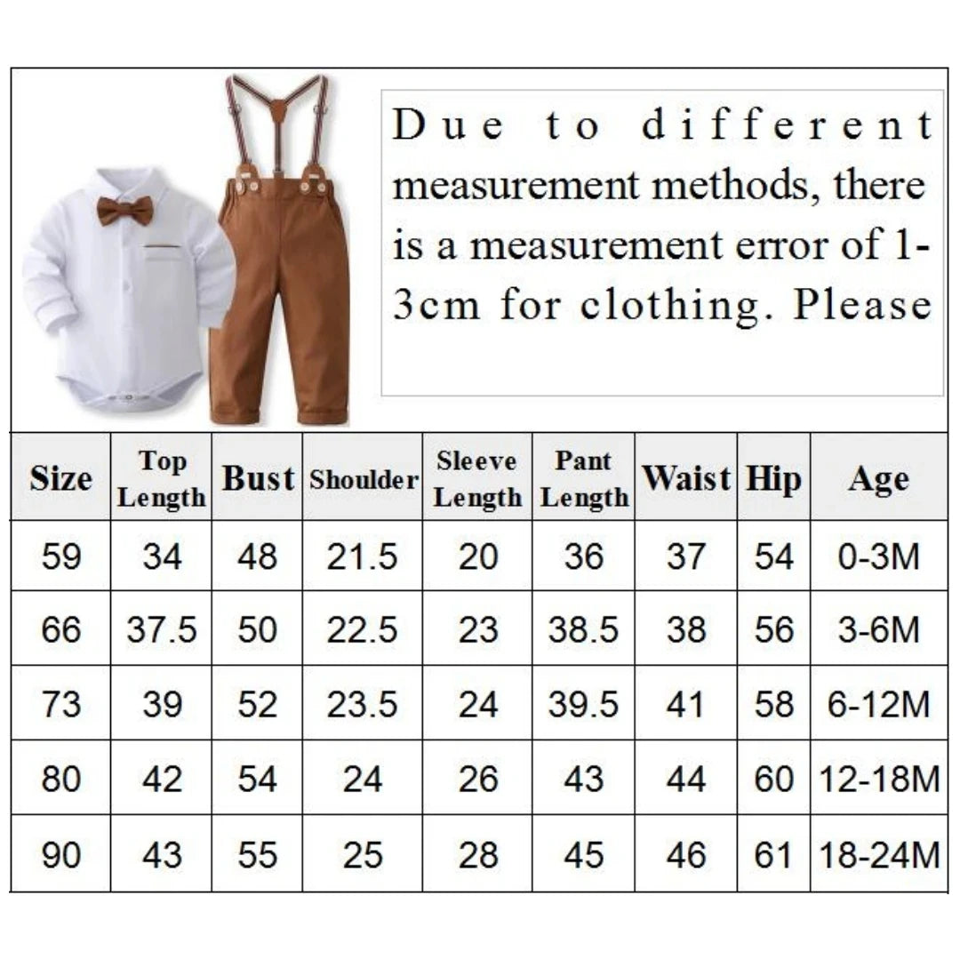 Baby Boy Gentleman Formal Outfit Set – Solid Romper with Matching Hat, Cotton First Birthday Costume for Infants & Toddlers 0-24 Months