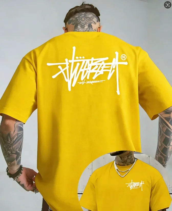 Men's 100% Cotton T-Shirt – Premium Short Sleeve Casual Tee for Outdoor, Sports & Summer Streetwear