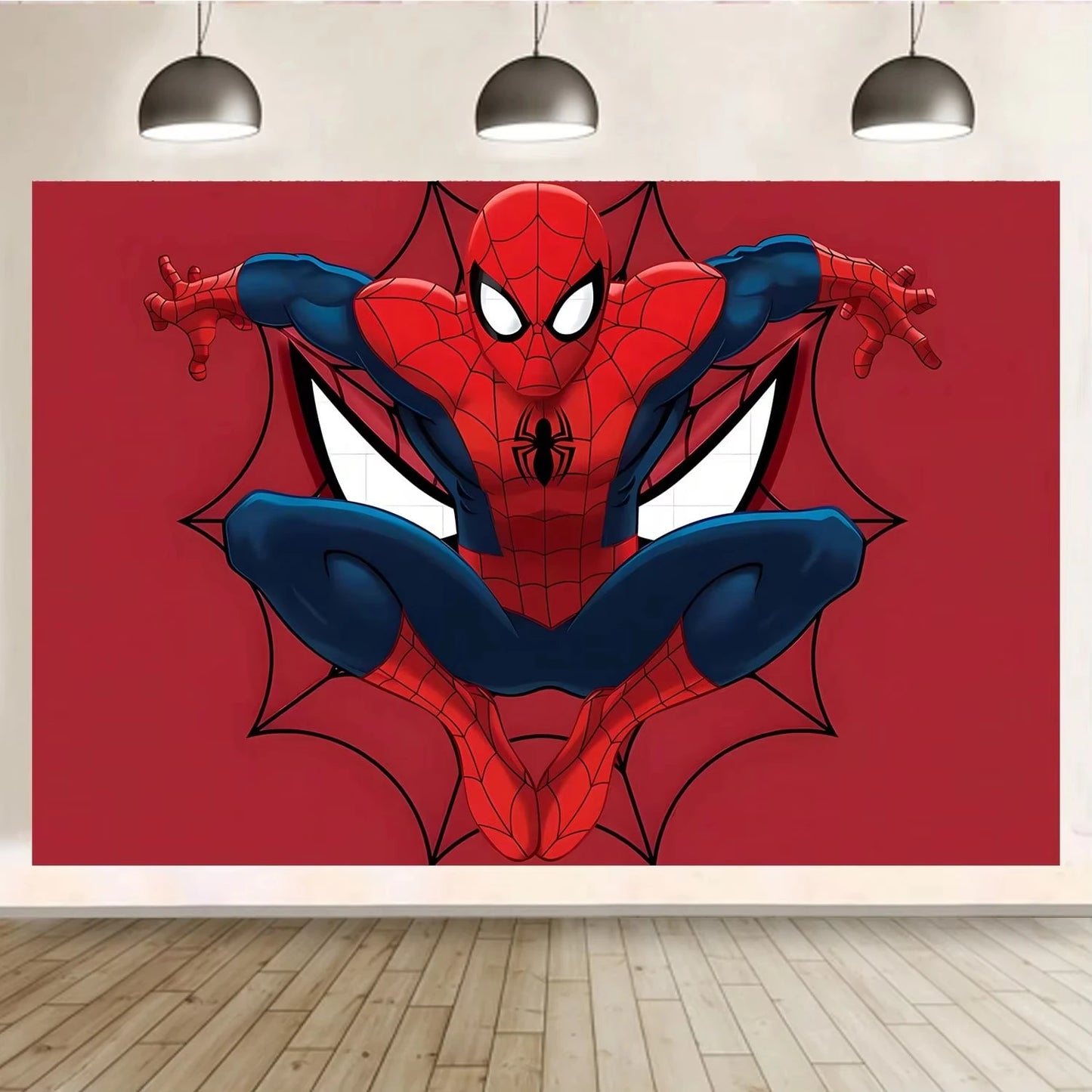 Spider Hero Birthday Party Supplies Set – Kids' Party Tableware Kit with Plates, Cups, Tablecloth, Backdrop, Balloons & Decorations