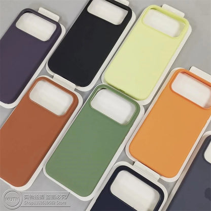Liquid Silicone Phone Case for iPhone 17 Pro Max – Magnetic Protective Cover with Camera Control & MagSafe Support