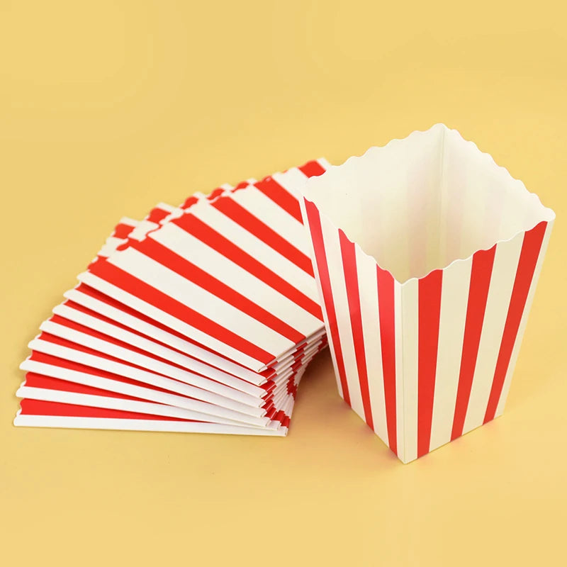 20/50PCS Popcorn Boxes & Fries Cups for Movie Night, Kids Birthday Parties, Weddings, Christmas & Snack Party Favors