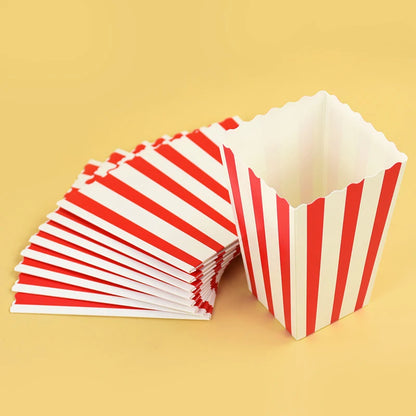 20/50PCS Popcorn Boxes & Fries Cups for Movie Night, Kids Birthday Parties, Weddings, Christmas & Snack Party Favors