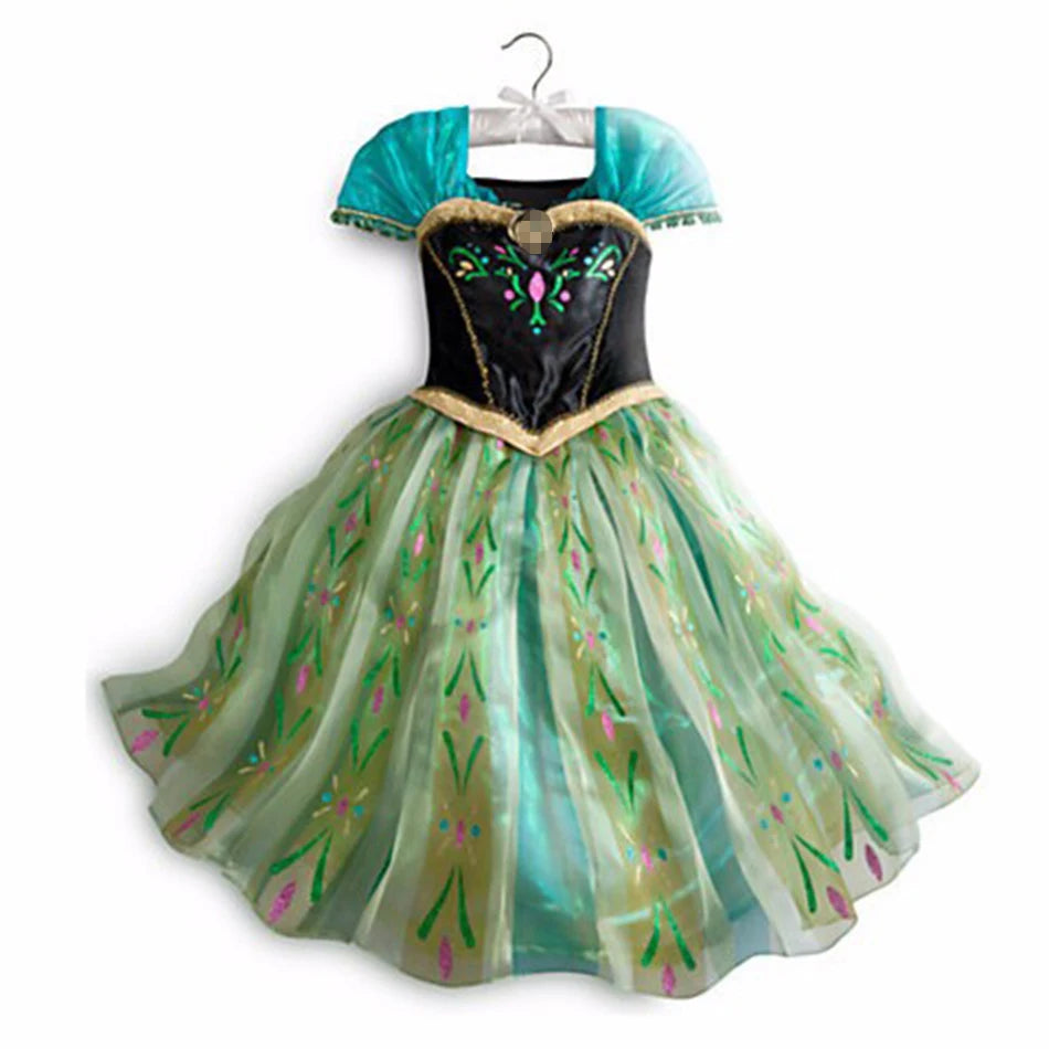 Vestido de disfraz de princesa para niña – Traje de fiesta de cuento de hadas para Halloween, carnaval y regalos de cumpleaños