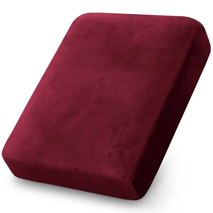 Velvet Sofa Cushion Cover – Plush Stretch Couch Slipcover Furniture Protector for Living Room