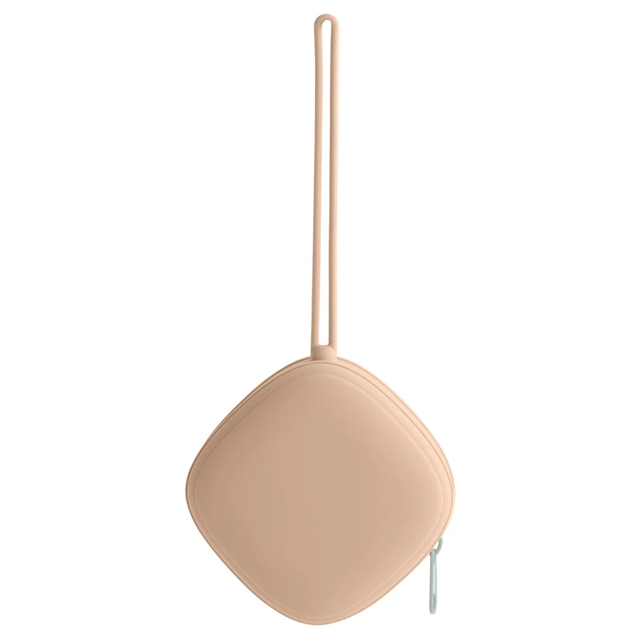 Étui portable pour sucette de bébé – Boîte de rangement en silicone de qualité alimentaire avec fermeture éclair pour voyage et accessoires pour bébé