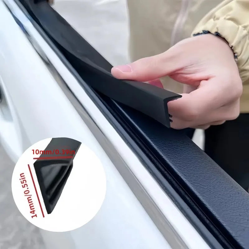 Joint d'étanchéité de fenêtre de voiture en V de 4M – Garniture en caoutchouc pour vitres latérales, réduction du bruit, isolation étanche et coupe-vent