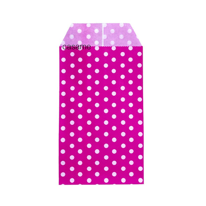 10/25/50PCS Mini Bolsas de Regalo de Papel Kraft con Lunares para Boda, Cumpleaños, Recuerdos de Fiesta, Invitaciones, Tarjetas de Felicitación y Pequeños Regalos