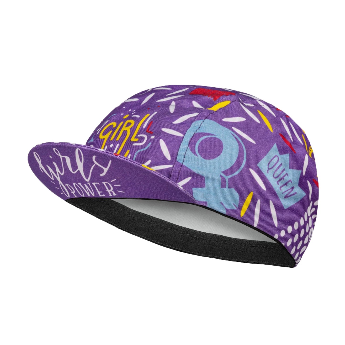 SweetMatt Retro Cycling Cap – Cartoon Beer, Coffee & Ice Cream Print Quick-Dry Polyester Sports Hat for Summer Bike Riding
