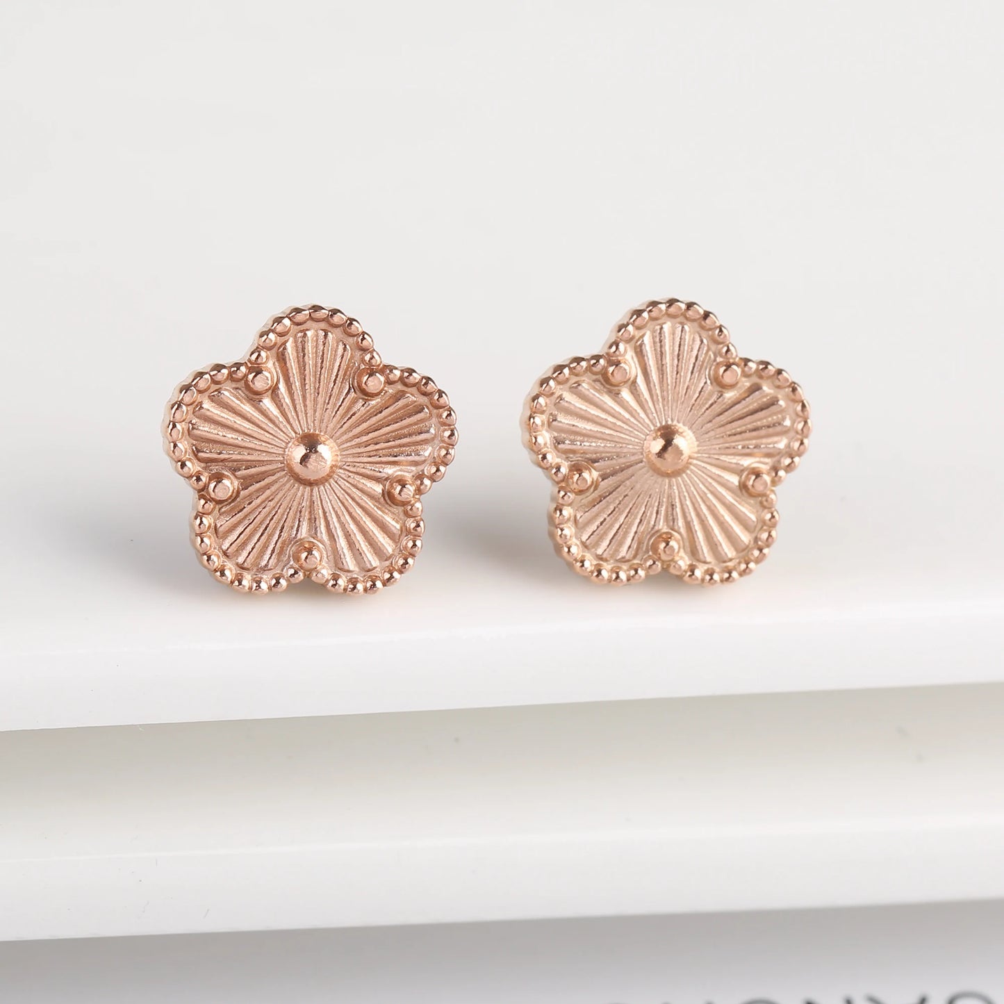 Stainless Steel Five Leaf Flower Clover Bracelet for Women Girls Adjustable Laser Petal Classic Brand Jewelry Gift