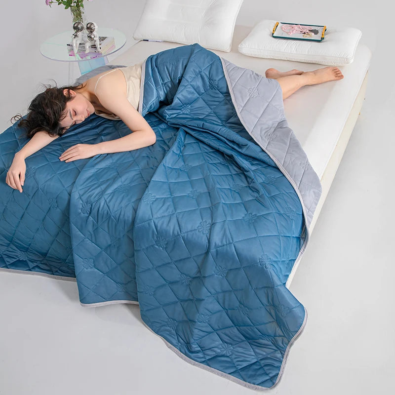 Manta Refrescante de Verano – Colcha Ligera y Transpirable para Cama con Comodidad de Aire Acondicionado