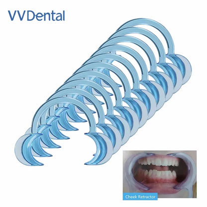 Juego de 5 retractores dentales en forma de C – Abrebocas para blanqueamiento dental, ortodoncia y cuidado bucal