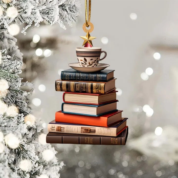 Acrylic Flat Christmas Santa Pendant – Multifunctional Character Hanging Ornament for Christmas Tree, Holiday Home Decor & Gifts