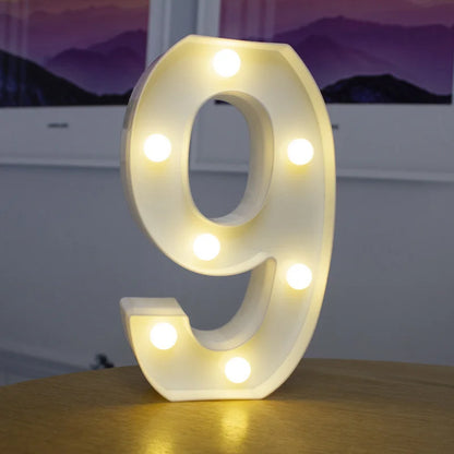 Alphabet & Number LED Night Lights – Personalized Letter Lamps for Birthday Parties, Weddings, Bedrooms, Wall Decor & Home Decorations