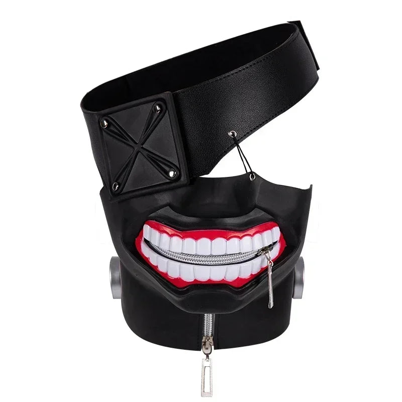 Tokyo Ghoul Kaneki Ken Inspired Cosplay Costume Set – Anime Mask for Halloween Party, Carnival & Roleplay Outfit