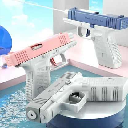 Pistola de agua eléctrica de alta presión – Pistola de agua Super Soaker recargable para juegos de verano al aire libre, piscinas infantiles y actividades acuáticas